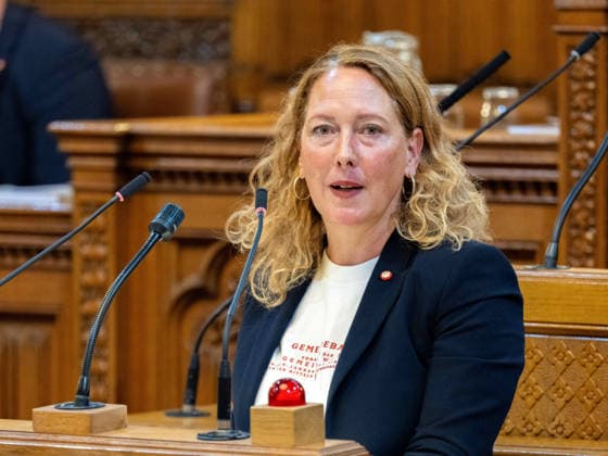 September 21, 2026 Vienna City Council 085 Members of the Vienna State Parliament and City Council Judith Pühringer, Greens, on September 21, 2026, at the 17th session of the Vienna City Council, held at City Hall in Vienna, Vienna, Austria, at the request of the FPÖ