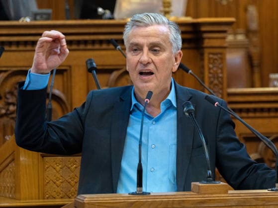 September 21, 2026 Vienna City Council 086 Member of the Vienna State Parliament and City Council, Club Chair Josef Taucher (SPÖ) on September 21, 2026, at the 17th session of the Vienna City Council, held at City Hall in Vienna, Vienna, Austria, at the request of the FPÖ
