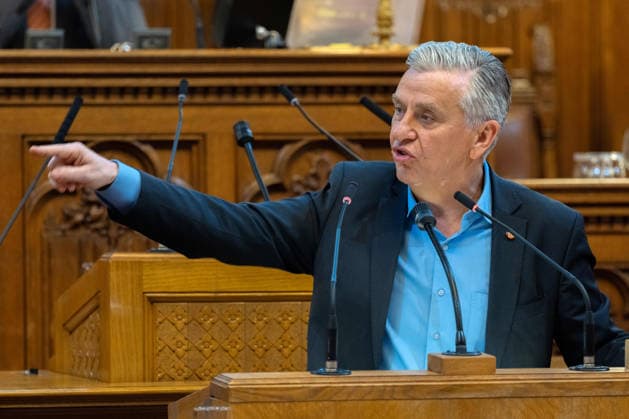 September 21, 2026 Vienna City Council 087 Member of the Vienna State Parliament and City Council, Club Chair Josef Taucher (SPÖ) on September 21, 2026, at the 17th session of the Vienna City Council, held at City Hall in Vienna, Vienna, Austria, at the request of the FPÖ