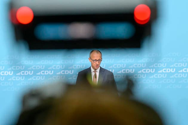 Pictured, from left: Federal Chancellor Friedrich Merz, Member of the Bundestag (GER), Berlin; press conference with the chairman of Germany’s CDU and Federal Chancellor Friedrich Merz, Member of the Bundestag; press conference following the elections in Berlin and Mecklenburg-Western Pomerania (MV), September 21, 2026, Copyright: HMBxMedia UwexKoch