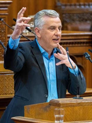 September 21, 2026 Vienna City Council 095 Member of the Vienna State Parliament and City Council; Club Chair Josef Taucher, SPÖ, on September 21, 2026, at the 17th session of the Vienna City Council, held at City Hall in Vienna, Vienna, Austria, at the request of the FPÖ