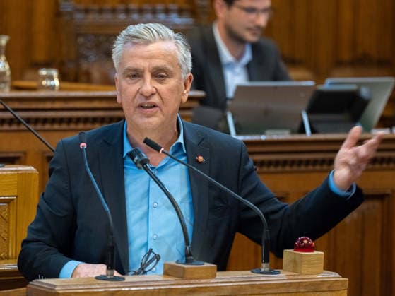 September 21, 2026 Vienna City Council 097 Member of the Vienna State Parliament and City Council, Club Chairman Josef Taucher (SPÖ) on September 21, 2026, at the 17th session of the Vienna City Council, held at City Hall in Vienna, Vienna, Austria, at the request of the FPÖ
