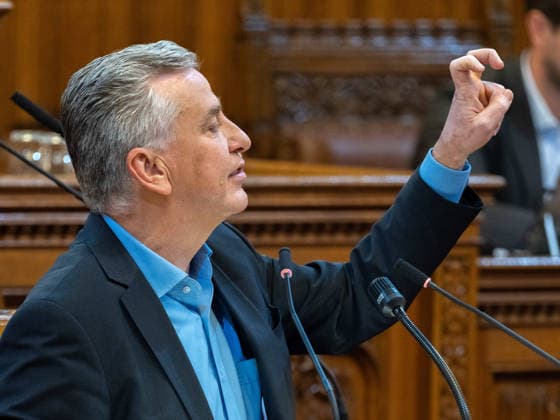 September 21, 2026 Vienna City Council 098 Member of the Vienna State Parliament and City Council; Club Chair Josef Taucher (SPÖ) on September 21, 2026, at the 17th session of the Vienna City Council, held at City Hall in Vienna, Vienna, Austria, at the request of the FPÖ