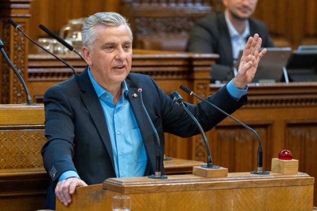 September 21, 2026 Vienna City Council; Josef Taucher, SPÖ, Member of the Vienna State Parliament and City Council, and Club Chair, at the 17th session of the Vienna City Council on September 21, 2026, at City Hall in Vienna, Vienna, Austria, at the request of the FPÖ