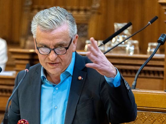 September 21, 2026 Vienna City Council: Josef Taucher, SPÖ, Member of the Vienna State Parliament and City Council, and Club Chair, at the 17th session of the Vienna City Council on September 21, 2026, held at City Hall in Vienna, Vienna, Austria, at the request of the FPÖ
