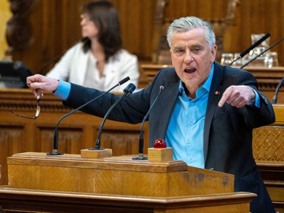 September 21, 2026 Vienna City Council; Josef Taucher, SPÖ, Member of the Vienna State Parliament and City Council, and Club Chair, at the 17th session of the Vienna City Council on September 21, 2026, at City Hall in Vienna, Vienna, Austria, at the request of the FPÖ
