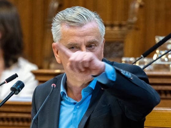 September 21, 2026 Vienna City Council; Josef Taucher, SPÖ, Member of the Vienna State Parliament and City Council, and Club Chair, at the 17th session of the Vienna City Council on September 21, 2026, at City Hall in Vienna, Vienna, Austria, at the request of the FPÖ