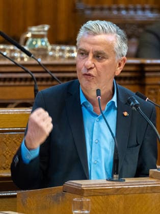 September 21, 2026 Vienna City Council; Josef Taucher, SPÖ, Member of the Vienna State Parliament and City Council, and Club Chair, at the 17th session of the Vienna City Council on September 21, 2026, at City Hall in Vienna, Vienna, Austria, at the request of the FPÖ