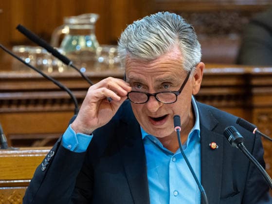 September 21, 2026 Vienna City Council; Josef Taucher, SPÖ, Member of the Vienna State Parliament and City Council, and Club Chair, at the 17th session of the Vienna City Council on September 21, 2026, at City Hall in Vienna, Vienna, Austria, at the request of the FPÖ