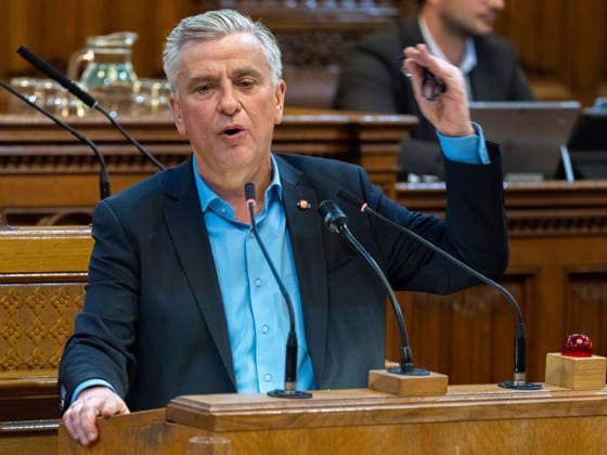 September 21, 2026 Vienna City Council; Josef Taucher, SPÖ, Member of the Vienna State Parliament and City Council, and Party Caucus Chair, at the 17th session of the Vienna City Council on September 21, 2026, at City Hall in Vienna, Vienna, Austria, at the request of the FPÖ