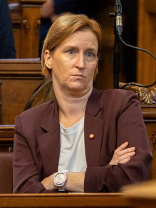 September 21, 2026 Vienna City Council 080 Executive City Councilor for Housing, Housing Construction, Urban Renewal, and Women Elke Hanel Torsch (SPÖ) on September 21, 2026, during the 17th session of the Vienna City Council, held at City Hall in Vienna, Vienna, Austria, at the request of the FPÖ