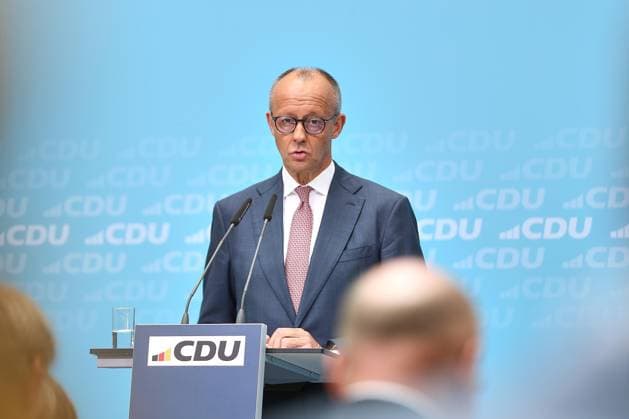 Berlin, Germany, September 21, 2026 Konrad Adenauer House Press conference at the CDU federal headquarters following state elections in Mecklenburg-Western Pomerania and Berlin Federal Chancellor Friedrich Merz, CDU Copyright: xdtsxNachrichtenagenturx dts_135834