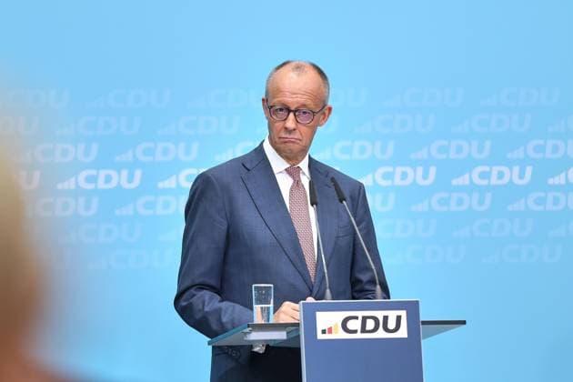 Berlin, Germany, September 21, 2026 Konrad Adenauer House Press conference at the CDU federal headquarters following state elections in Mecklenburg-Western Pomerania and Berlin Federal Chancellor Friedrich Merz, CDU Copyright: xdtsxNachrichtenagenturx dts_135843