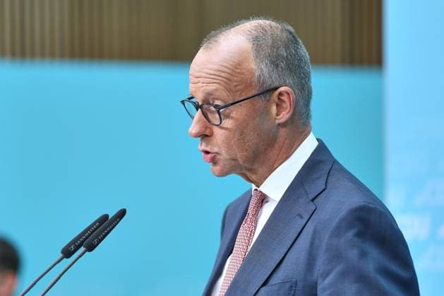 Berlin, Germany, September 21, 2026 Konrad Adenauer House Press conference at the CDU federal headquarters following state elections in Mecklenburg-Western Pomerania and Berlin Federal Chancellor Friedrich Merz, CDU Copyright: xdtsxNachrichtenagenturx dts_135853