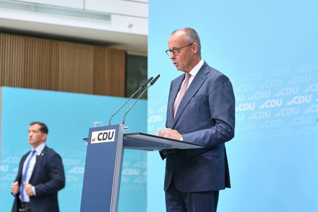 Berlin, Germany, September 21, 2026 Konrad Adenauer House Press conference at the CDU federal headquarters following state elections in Mecklenburg-Western Pomerania and Berlin Federal Chancellor Friedrich Merz, CDU Copyright: xdtsxNachrichtenagenturx dts_135856