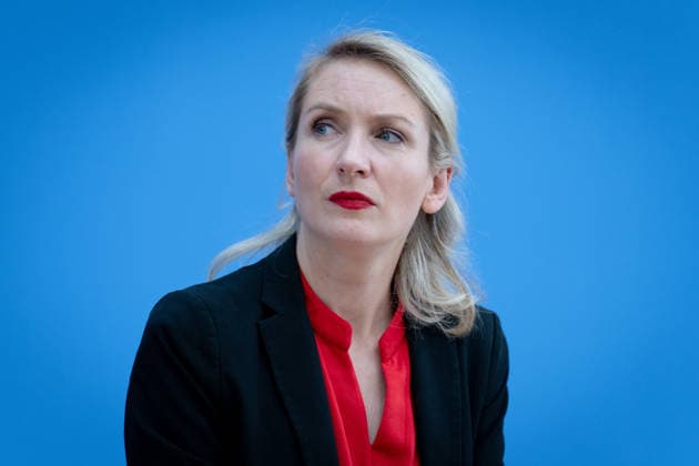 Federal Press Conference, The Left Berlin, BPK, The Left, Elections, Mecklenburg-Western Pomerania, Ines Schwerdtner, Chairperson Berlin Berlin GER