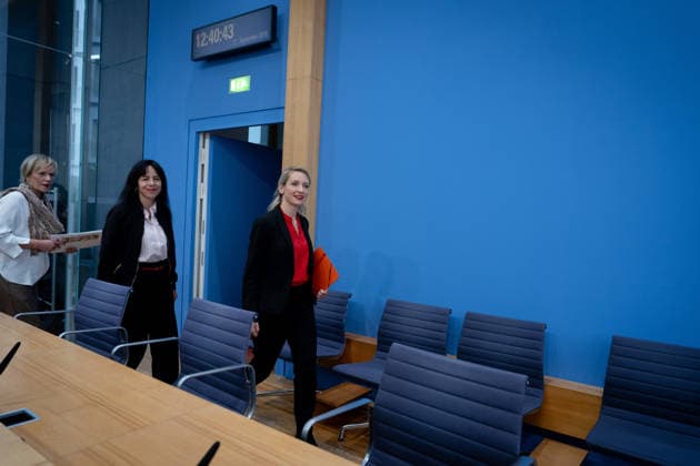 Federal Press Conference, The Left Berlin, BPK, The Left, Elections, Mecklenburg-Western Pomerania, Ines Schwerdtner, Chairwoman, Elif Eralp, mayoral candidate, Simone Oldenburg, lead candidate for Berlin Berlin GER