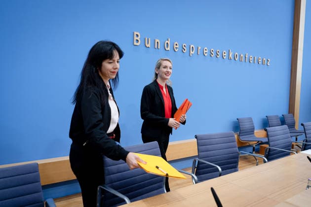 Federal Press Conference, The Left Berlin, BPK, The Left, Elections, Mecklenburg-Western Pomerania, Ines Schwerdtner, Chairwoman, Elif Eralp, mayoral candidate, Berlin, Berlin, GER