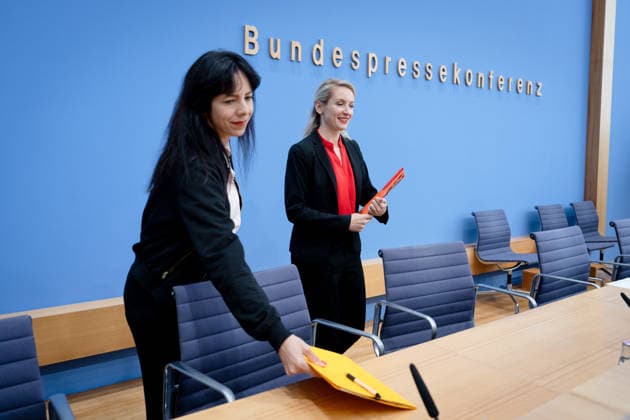 Federal Press Conference, The Left Berlin, BPK, The Left, Elections, Mecklenburg-Western Pomerania, Ines Schwerdtner, Chairwoman, Elif Eralp, mayoral candidate, Berlin, Berlin, GER