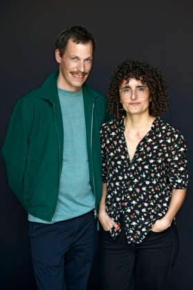 Stefan Butzmühlen and Cristina Diz at an exclusive photo shoot with the cast of the feature film *Die Gäste* at the 74th San Sebastián International Film Festival (Festival Internacional de Cine de San Sebastián) at the Hotel Maria Cristina in San Sebastián, September 21, 2026 Foto:xC.xNiehausx xFuturexImagex gaeste_6902