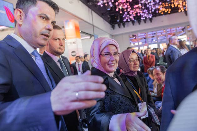 September 21, 2026, New York City, United States: Emine Erdogan arrives in New York during Climate Week NYC 2026 New York City United States  - ZUMAl194 20260921_zip_l194_011 Copyright: xMarekxLadzinskix