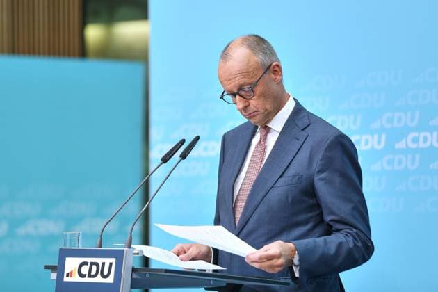 Berlin, Germany, September 21, 2026 Konrad Adenauer House Press conference at the CDU federal headquarters following state elections in Mecklenburg-Western Pomerania and Berlin Chancellor Friedrich Merz, CDU Copyright: xdtsxNachrichtenagenturx dts_135766