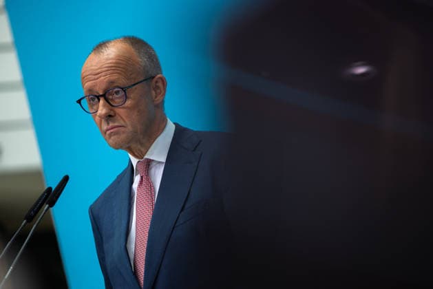 Chancellor Friedrich Merz, together with the CDU’s top candidate for Berlin, Stefan Evers, at the Konrad Adenauer Haus Deutschland in Berlin on September 21, 2026. Following another historic election defeat for the CDU in Mecklenburg-Western Pomerania and poor results in the Berlin House of Representatives election, Chancellor Friedrich M