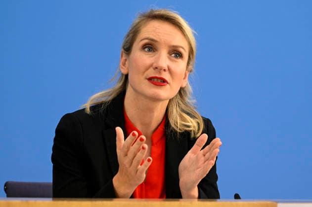 ABB BPK Ines Schwerdtner, Chairwoman of the party Die Linke Topic: Die Linke—Impact of the state elections in Berlin and Mecklenburg-Western Pomerania on federal politics Statement at the BPK Federal Press Conference on September 21, 2026, in Berlin, Germany