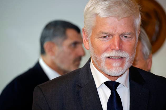 Petr Pavel, President of the Czech Republic arrives to greet Antonio Guterres, United Nations Secretary-General (not pictured) at the start of the 81st session of the United Nations General Assembly at the United Nations Headquarters on Monday, September 21, 2026 in New York City.  NYP20260921405 PETERxFOLEY