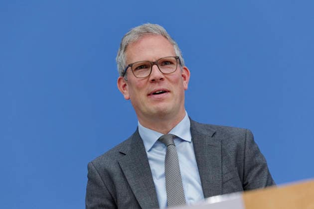 Sebastian Hille September 21, 2026 Germany, Berlin Government Press Conference Deputy Government Spokesperson Sebastian Hille CSU