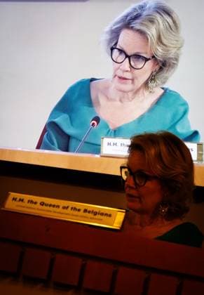 Queen Mathilde of Belgium pictured during a meeting on Advancing the Women, Peace, and Security Agenda in Peace Efforts in the Great Lakes Region in marge of the 81st session of the United Nations General Assembly (UNGA81), in New York City, United States of America, Monday 21 September 2026.  BENOITxDOPPAGNE 187324654