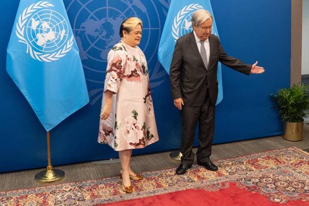 September 21, 2026, Bronx, New York, USA: UN Secretary-General Antonio Guterres meets with Theresa Lazaro, Secretary for Foreign Affairs, Republic of the Philippines at UN Headquarters in New York, NY on September 21, 2026. Bronx USA  - ZUMAr339 20260921_znp_r339_002 Copyright: xLevxRadinx