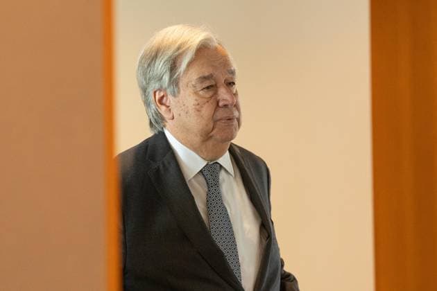 September 21, 2026, Bronx, New York, USA: UN Secretary-General Antonio Guterres waits to meet with Theresa Lazaro, Secretary for Foreign Affairs, Republic of the Philippines at UN Headquarters in New York, NY on September 21, 2026. Bronx USA  - ZUMAr339 20260921_znp_r339_015 Copyright: xLevxRadinx