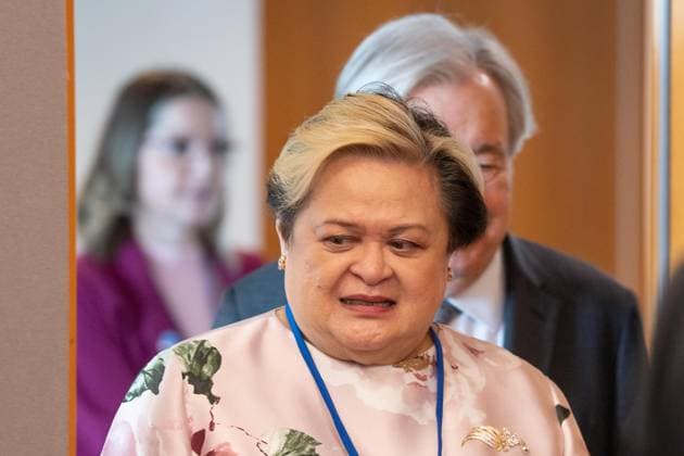 September 21, 2026, Bronx, New York, USA: UN Secretary-General Antonio Guterres meets with Theresa Lazaro, Secretary for Foreign Affairs, Republic of the Philippines at UN Headquarters in New York, NY on September 21, 2026. Bronx USA - ZUMAr339 20260921_znp_r339_016 Copyright: xLevxRadinx