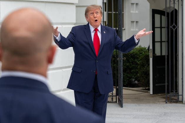 September 21, 2026, Washington, District Of Columbia, USA: President DONALD TRUMP participates in a ribbon-cutting ceremony for the new White House helipad on the South Lawn before boarding the new Marine One VH-92A Patriot helicopter as he departs the White House for New York to attend the United Nations General Assembly in Washington, DC, on September 21, 2026. The new granite helipad, which features the presidential seal, was constructed to accommodate the newer Marine One helicopters and prevent damage to the White House lawn from the aircraft s exhaust. Washington USA  - ZUMAs365 20260921_znp_s365_005 Copyright: xJoeyxSussmanx