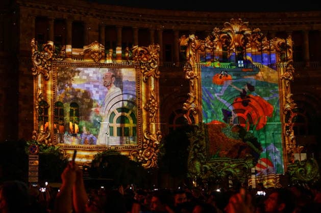 ARMENIA, YEREVAN - SEPTEMBER 21, 2026: A celebration marks 35 years of Armenia s Independence in Republic Square on Independence Day. Alexander Patrin TASS  98106875