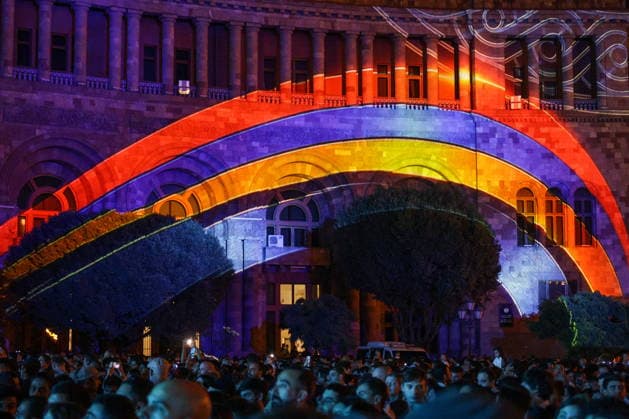 ARMENIA, YEREVAN - SEPTEMBER 21, 2026: A celebration marks 35 years of Armenia s Independence in Republic Square on Independence Day. Alexander Patrin TASS  98107540