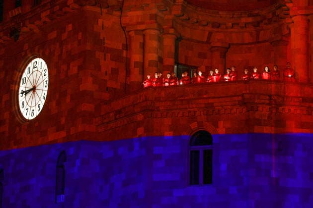 ARMENIA, YEREVAN - SEPTEMBER 21, 2026: A celebration marks 35 years of Armenia s Independence in Republic Square on Independence Day. Alexander Patrin TASS  98107751