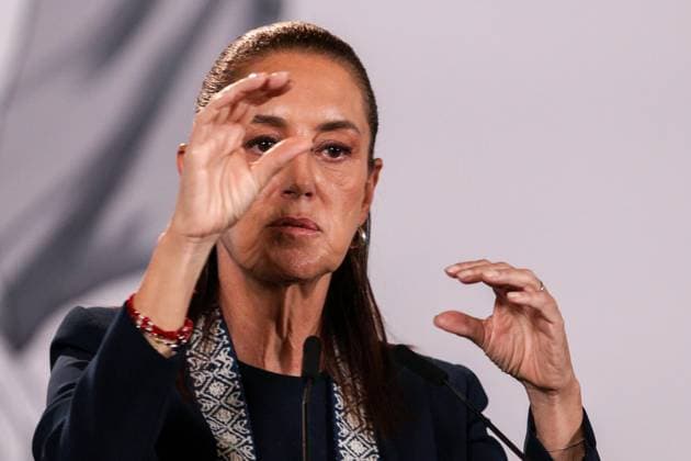 September 21, 2026: TO-45181- Ciudad de M& xe9;xico. 2026-09 -21. Claudia Sheinbaum Pardo, President of Mexico, during the daily morning press conference in the Treasury Room of the National Palace in Mexico City. Among the relevant topics discussed were Alejandro God& xcd;nez Clasos.com.mx - ZUMAcs4_ 20260921_faa_cs4_026 Copyright: xAlejandroxGod& Xed;Nezx