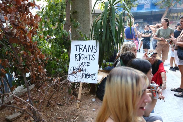 September 21, 2026, Athens, Attica, GREECE: People take part in a march marking eight years since the killing of Greek LGBTQ+ activist Zak Kostopoulos, also known by his drag persona Zackie Oh. The demonstration, organized by Justice for Zak Zackie, began on Gladstonos Street, where Kostopoulos was fatally attacked in 2018. Athens GREECE - ZUMAx103 20260921_zip_x103_008 Copyright: xHarrisxXanthopoulosx
