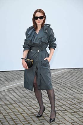 Celebrity guests arrive at the Burberry catwalk show as part of London Fashion Week, held at Chelsea College of Arts, London Featuring: Rachel Brosnahan Where: London, United Kingdom When: 21 Sep 2026 Credit: Cover Images EDITORIAL USE ONLY. NOT FOR USE BY NEWSPAPERS BASED IN THE UK. Copyright: xx coverimg56042696