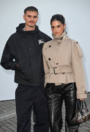 Celebrity guests arrive at the Burberry catwalk show as part of London Fashion Week, held at Chelsea College of Arts, London Featuring: Romeo Beckham, Kim Turnbull Where: London, United Kingdom When: 21 Sep 2026 Credit: Cover Images EDITORIAL USE ONLY. NOT FOR USE BY NEWSPAPERS BASED IN THE UK. Copyright: xx coverimg56042707