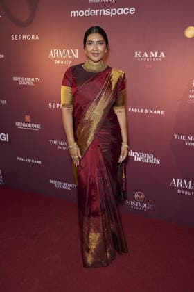 South Asian Beauty Collective Awards held at the Mayfair Hotel Featuring: Vithya Visvendra Where: London, United Kingdom When: 21 Sep 2026 Credit: Alan West Cover Images EDITORIAL USE ONLY. NOT FOR USE BY NEWSPAPERS BASED IN THE UK. Copyright: xx coverimg56042891
