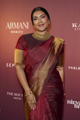 South Asian Beauty Collective Awards held at the Mayfair Hotel Featuring: Vithya Visvendra Where: London, United Kingdom When: 21 Sep 2026 Credit: Alan West Cover Images EDITORIAL USE ONLY. NOT FOR USE BY NEWSPAPERS BASED IN THE UK. Copyright: xx coverimg56042893