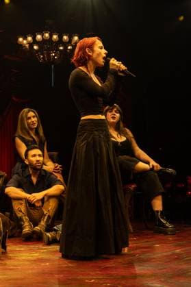 September 21, 2026, Bronx, New York, USA: Sophia Anne Caruso performs one of the songs during press event for new musical Memoirs of Amorous Gentlemen by Duncan Sheik at The Night Egg at Culture Club in New York, NY on September 21, 2026. Bronx USA - ZUMAr339 20260921_znp_r339_035 Copyright: xLevxRadinx