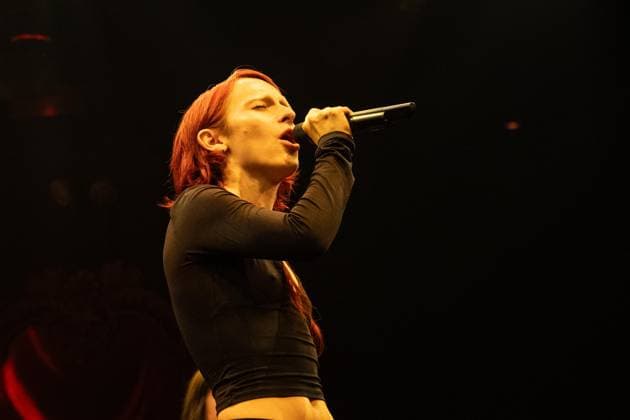 September 21, 2026, Bronx, New York, USA: Sophia Anne Caruso performs one of the songs during press event for new musical Memoirs of Amorous Gentlemen by Duncan Sheik at The Night Egg at Culture Club in New York, NY on September 21, 2026. Bronx USA - ZUMAr339 20260921_znp_r339_036 Copyright: xLevxRadinx