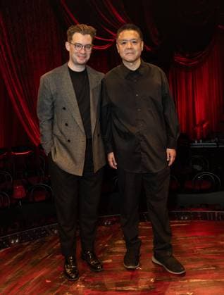 September 21, 2026, Bronx, New York, USA: Tony Marion and Kenny Kurokawa pose during press event for new musical Memoirs of Amorous Gentlemen by Duncan Sheik at The Night Egg at Culture Club in New York, NY on September 21, 2026. Bronx USA - ZUMAr339 20260921_znp_r339_056 Copyright: xLevxRadinx