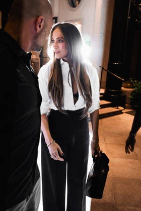 IPA88816231 - Milan, Celebrity sightings during Milan Fashion Week: Women s Collection Spring Summer 2027 - Women s Fashion, Spring Summer 2027. Pictured: Jennifer Lopez (American actress and singer) leaves the hotel on her way to rehearsals for the Vogue World Milano event  Copyright: xAlessandroxBremecx xx IPA88816231