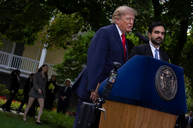 September 21, 2026, New York, New York, USA: Pres. Donald TRUMP meets Mayor Zohran MAMDANI at Gracie Mansion. New York USA - ZUMAm57_ 20260921_zaf_m57_032 Copyright: xJohnxMarshallxMantelx