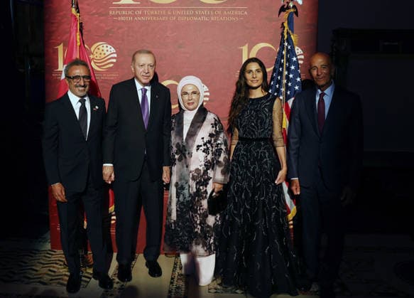 100 Years of Friendship: Turkiye-United States event NEW YORK, UNITED STATES - SEPTEMBER 21: (----EDITORIAL USE ONLY - MANDATORY CREDIT - TURKISH PRESIDENCY MURAT KULA HANDOUT - NO MARKETING NO ADVERTISING CAMPAIGNS - DISTRIBUTED AS A SERVICE TO CLIENTS----) Turkish President Recep Tayyip Erdogan and First Lady Emine Erdogan attend the 100 Years of Friendship: Turkiye-United States event in New York, United States, on September 21, 2026. Chobani founder and CEO Hamdi Ulukaya also attends the event, held on the sidelines of the 81st session of the United Nations (UN) General Assembly. TUR Presidency Murat Kula Anadolu New York United States. Editorial use only. Please get in touch for any other usage.  Copyright: x2026xAnadoluxTURxPresidencyx xMuratxKulax